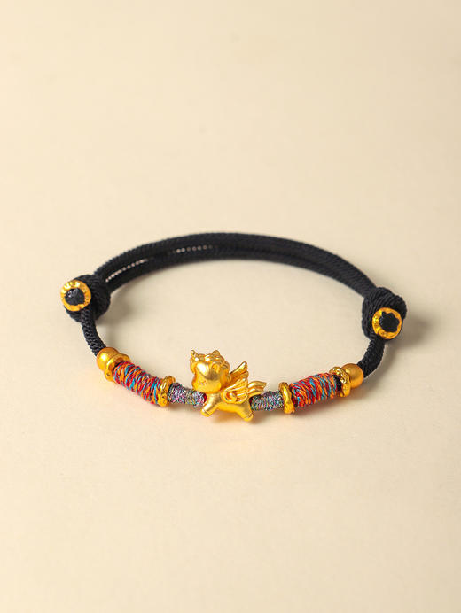 本命年 【小众设计款 天马纯银手串】马年999足银天马手工编织手绳 小众奢级感小马红绳手链 节日生日礼物 商品图6