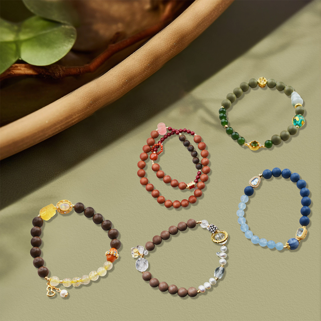 正安 合香珠·五行手串 金木水火土合香珠 药珠 古法香方手工炮制 能量手饰送女友父母