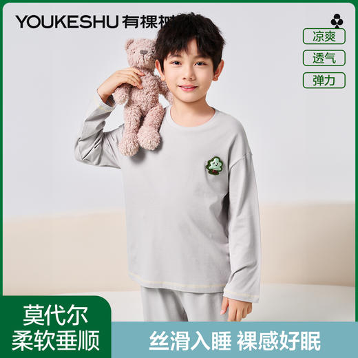 【清仓捡漏】【120-150】【有棵树】男童抑菌莫代尔睡衣睡裤套装 商品图4