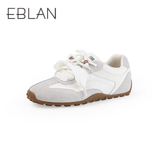 【上新】伊伴2026春季时尚通勤个性多彩撞色内增高运动鞋德训鞋B26190120 商品图0