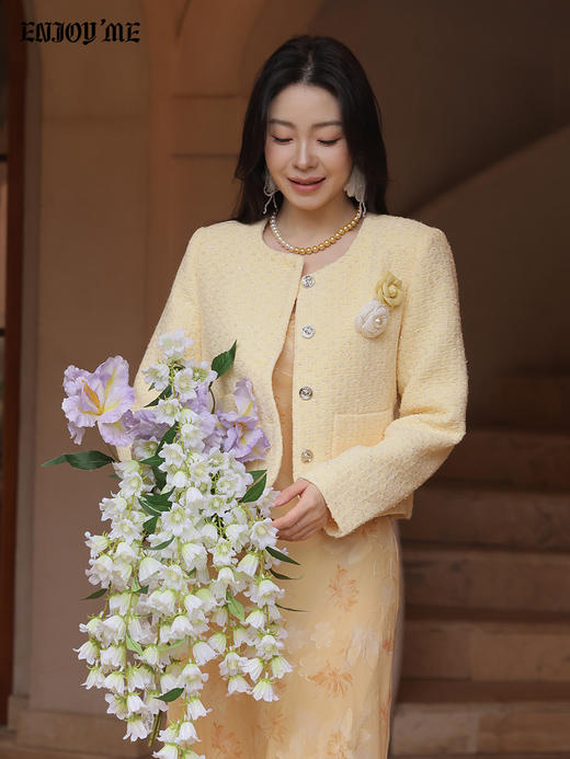 【门店同款】ENJOY春季“柔光芳序”绮丽繁花连衣裙 169099675 商品图7