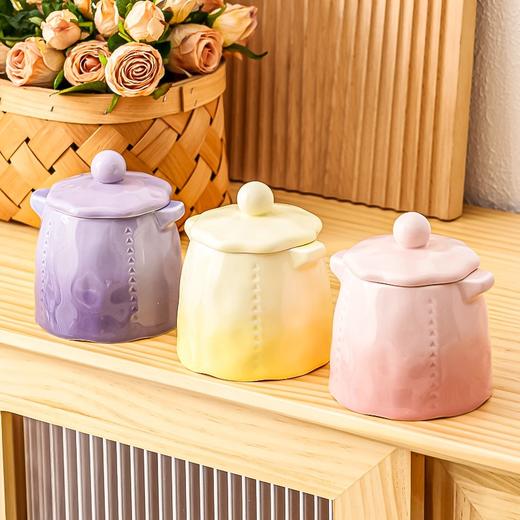 【甜梦双耳炖盅】2026新款创意双盖隔水炖盅家用陶瓷炖汤小瓦罐一人份燕窝盅 商品图4