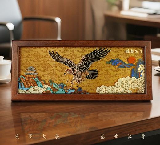 【彼达思】雅琅晶 鹏程万里 老鹰摆件招财雄鹰客厅玄关公司开业大展宏图礼物 商品图2
