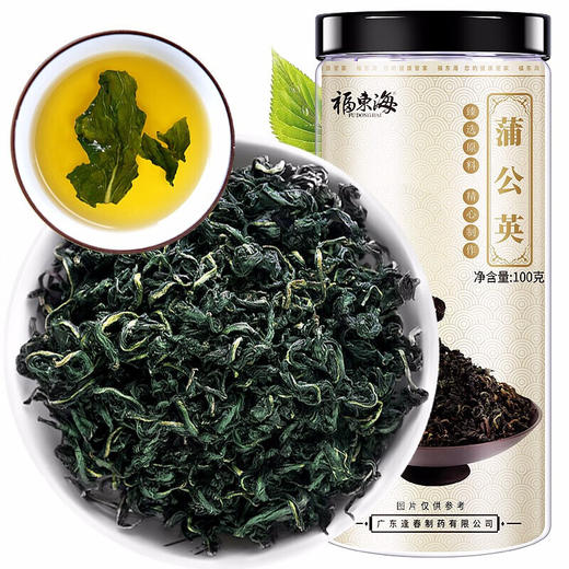 福东海 蒲公英叶茶100克 婆婆丁新鲜莆公英长白山泡水清纯花草茶 商品图0