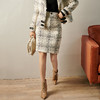 芳外秋冬粗花呢小香风A字裙女气质款半裙半身裙8718 商品缩略图1