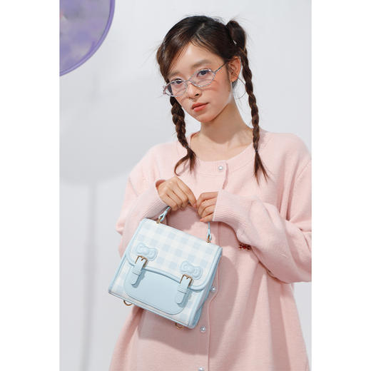 格纹元素质感时装包包双肩包-纪念日百货门店同款169259165 商品图4