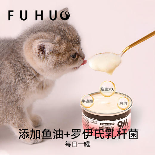 【活动福利专享】俘获W6奶糕幼猫罐头鸡肉奶昔杯猫咪零食奶猫罐头湿粮 商品图1