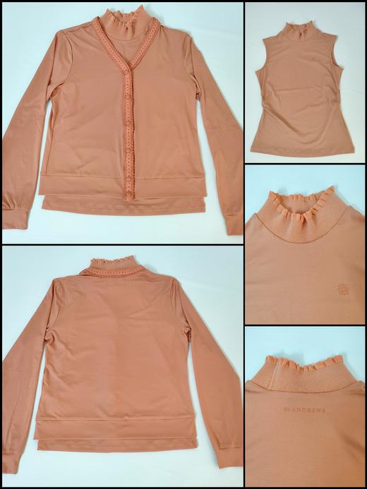 St家早秋新款女士两件套上衣来啦！🇰🇷贸易订单❗️穿起来也舒服！！还热的时候单穿无袖衫或秋天乍凉两件搭配一起穿都正正好！休闲随意！上身真好看！！设计新颖既精神！ 商品图5