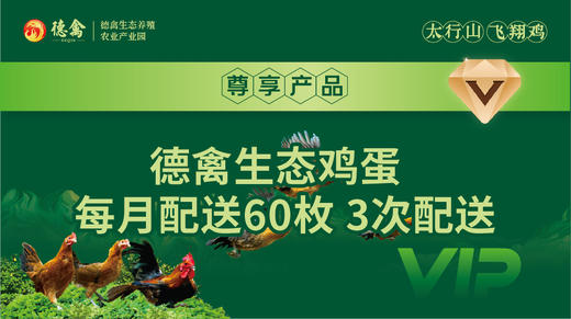 德禽/会员体验卡/德禽生态鸡蛋 每月配送60枚3次配送 商品图2