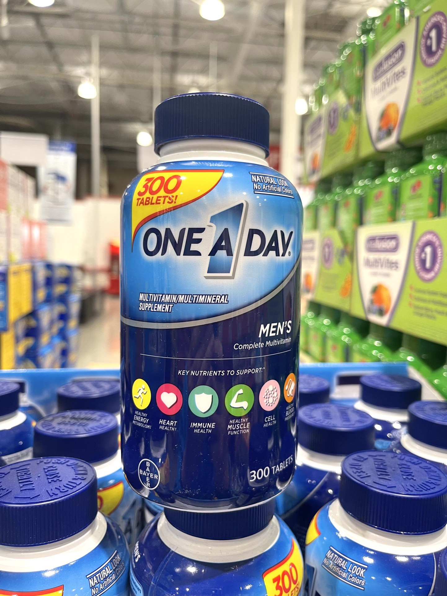 Bayer 拜耳 ONE A DAY 成人男性复合维生素300粒 美国代购，无中文标签，介意慎拍