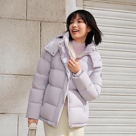 【白月光】波司登25新款短款羽绒服女舒适生活收腰弹力保暖小蛮腰