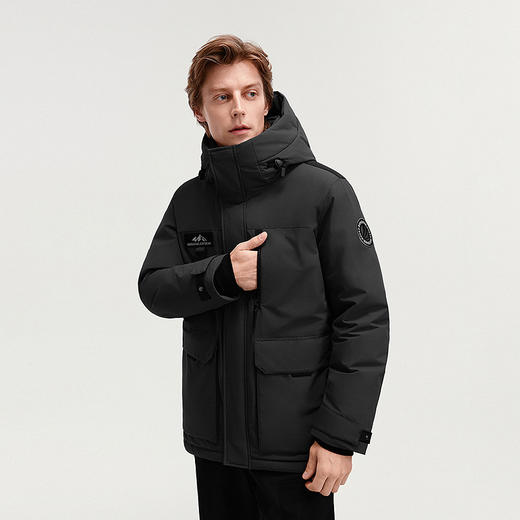 波司登极寒90鹅绒2025冬新款户外工装加厚保暖高蓬连帽羽绒服男 商品图0