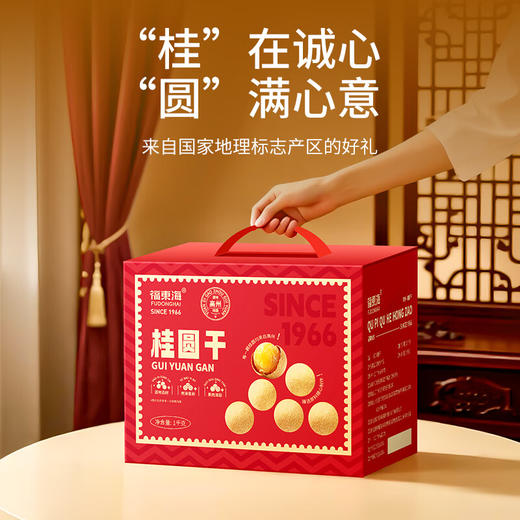 福东海 桂圆干礼盒1kg 零食干果过年货礼盒送长辈补品龙眼肉煲汤 商品图6