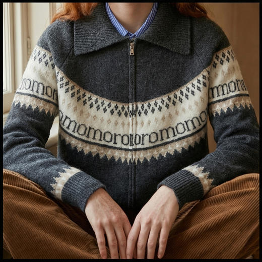 KINGDEER/KD 秋冬新款女式长袖翻领开衫羊绒衫L805618鹿王 商品图2