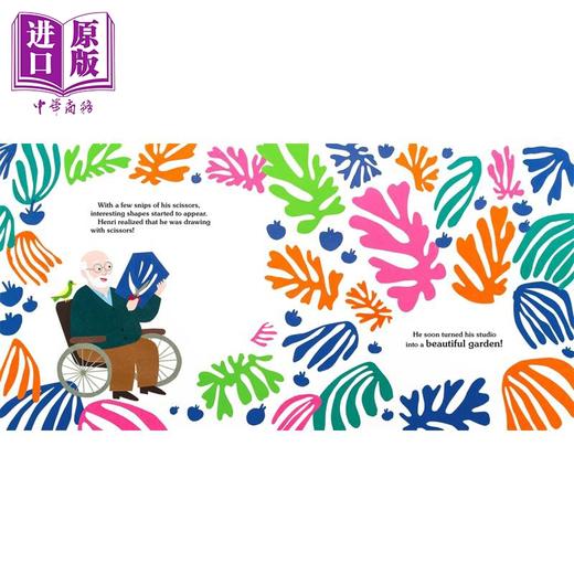 【中商原版】马蒂斯 色彩魔术师 Matisse Magician of Color 英文原版 传记绘本 人物故事画传 进口儿童读物 精装 插图精美 商品图2