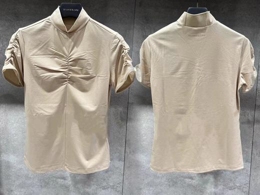 St家春夏新款女士立领套头短袖上衣来啦！🇰🇷贸易高品质❗️这件T的调性和其他是不一样的！松弛感满分！舒适度也满分！太太太好看了！这个季节！这件T不买都会后悔的！ 商品图3