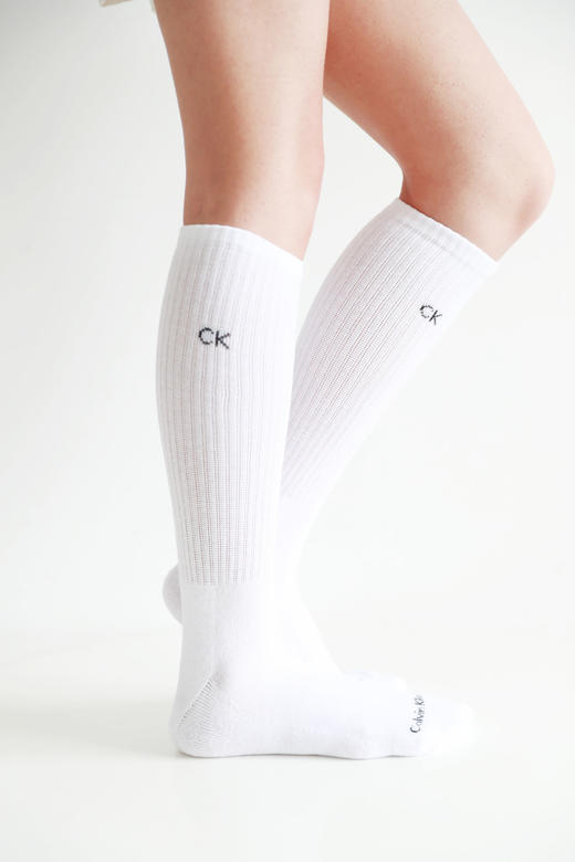 软支撑毛巾底袜子，一卡6双装。松弛感中筒全棉透气运动袜E012758 商品图12