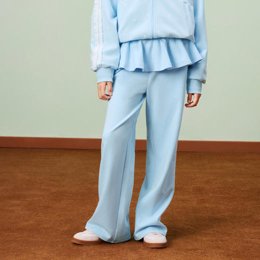 PUMA彪马童装2026春季新款儿童长裤女童休闲裤花边腰头甜美时尚 商品图3