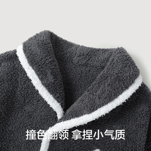 【120-160】【有棵树】男童冬款半边绒家居服套装 商品图8