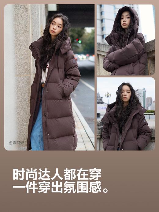 波司登2025新款冬季羽绒服女士长款宽松保暖亲肤抗皱舒适生活2.0 商品图4