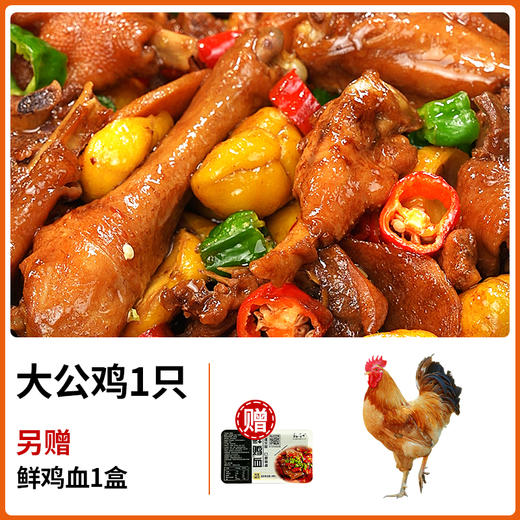 【发出后不支持拦截退货】杨博士 大公鸡 1300g-1500g（赠鲜鸡血300g*1） 商品图1