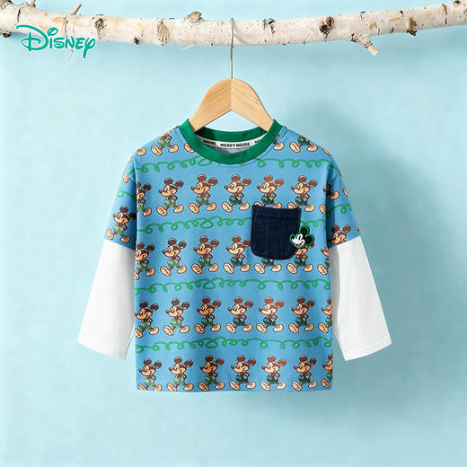迪士尼春秋男童长袖T恤ZD1FS001 商品图7