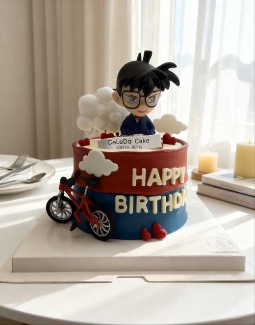 【优品系列】---【柯南】动漫生日蛋糕 商品图1