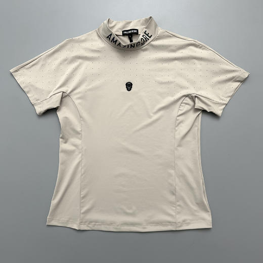 高尔夫服装女士夏季新款圆领洞洞衣透气速干面料户外休闲运动球衣 商品图0