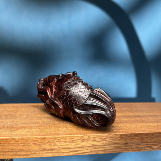 年货节｜迷罗元和堂 鱼化龙 鲤鱼化龙摆件长约7cm 高约3.5cm【器悟雅玩】 商品图2