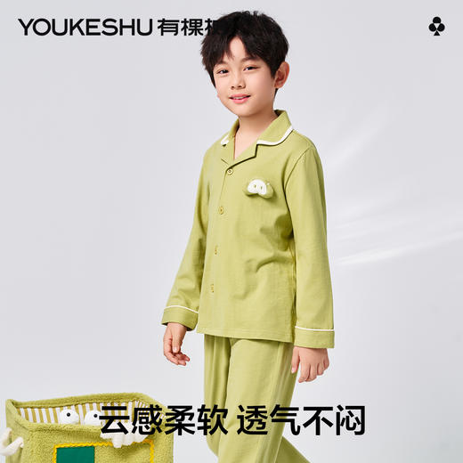 【清仓捡漏】【120-140】【有棵树】男童开衫长袖套装纯棉睡衣睡裤 商品图7