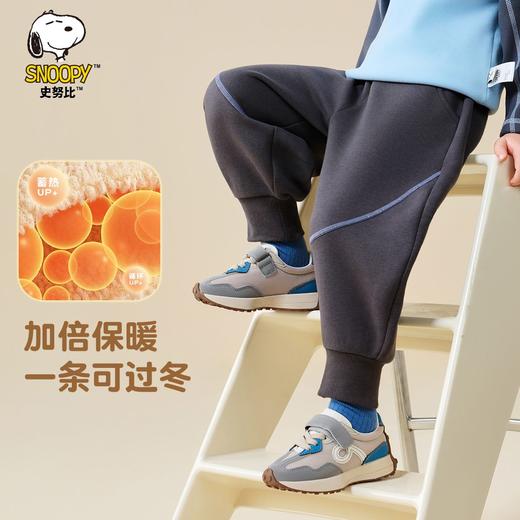 【90-130】【加绒】【史努比】冬季男童羊羔绒加绒保暖卫裤 商品图8