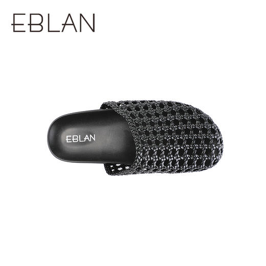 【上新】伊伴2026夏季随性波嬉风编织网面勃肯鞋B26203203 商品图2