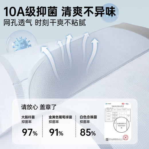 N1-【3条装】  润微10A级抑菌 锦氨的巧妙配比打造软滑透气弹力面料 享受0.01cm裸感体验男士内裤  冰肌骄阳+烨下风凌 商品图4