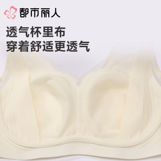 都市丽人内衣BC杯薄文胸蕾丝内衣3/4杯内衣孕哺内衣三排四扣无钢圈LBC2R2 商品图5