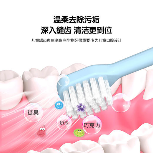 儿童牙刷软毛高级清洁6-12岁卡通字母萌趣十支桶装 商品图1