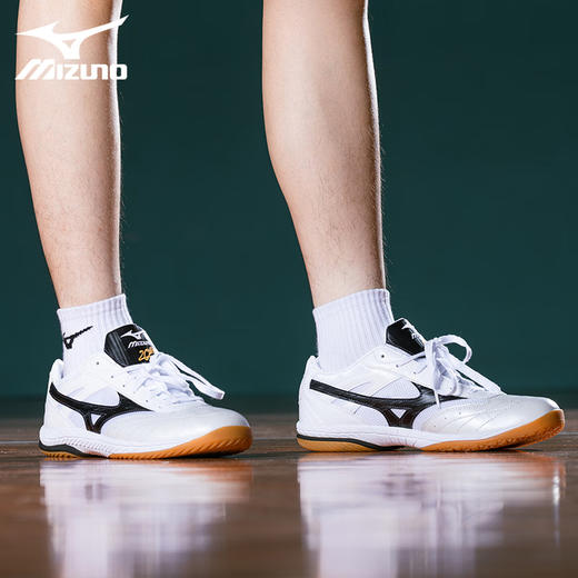 Mizuno美津浓乒乓球鞋220109专业乒乓球运动鞋白黑色（附赠鞋袋） 商品图4