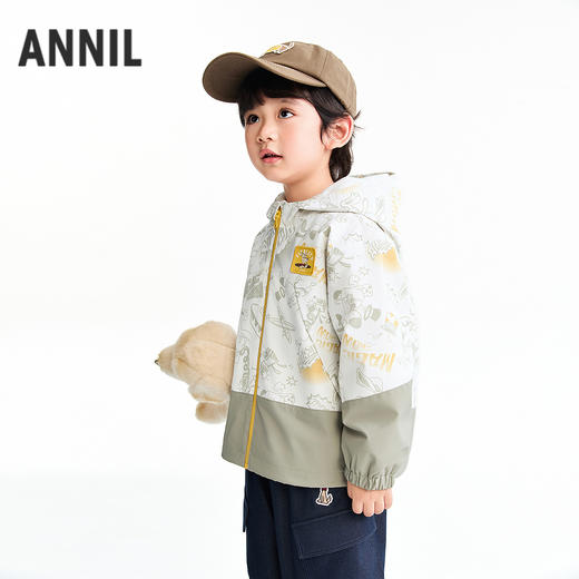 【实体店同款】男童连帽梭织外套春季新款安奈儿童装XB615092 商品图2