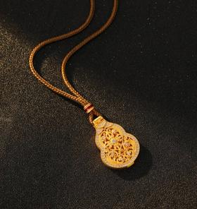 【时来运转金丝葫芦上新】福禄双全  财源广进 葫芦福禄 好运相伴  银镀金开年首饰 做自己的幸运星 （非质量问题 不退不换）