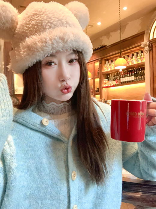 <曾小咸推荐>2.3现货秒杀 ！微信超特价！韩系连帽毛衣开衫 日常189.99 立减100 秒杀89.99！！ 商品图12