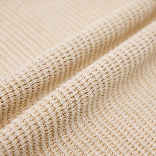 商场同款PURE TOUCH女装26春夏新款无袖T恤圆领针织细闪短袖上衣 商品图7