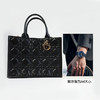 【95新】Dior迪奥Book Tote 手袋M1324OWHP_M900中号黑色全皮Book Tote五格托特包手提单肩包女士260126NJS30 商品缩略图9