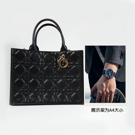 【95新】Dior迪奥Book Tote 手袋M1324OWHP_M900中号黑色全皮Book Tote五格托特包手提单肩包女士260126NJS30 商品图9