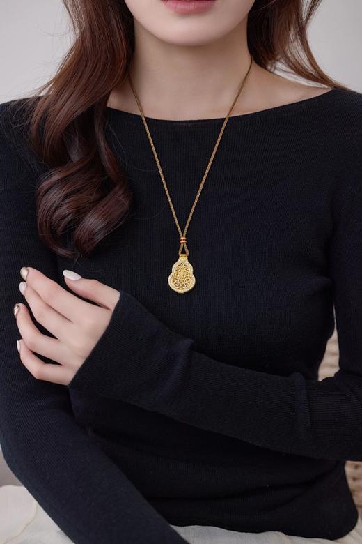 福禄双全  财源广进 葫芦福禄 好运相伴  银镀金开年首饰 做自己的幸运星 （非质量问题 不退不换） 商品图10