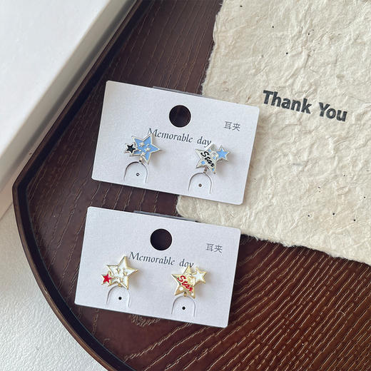 星星闪闪耳饰耳夹-纪念日百货门店同款169100322 商品图1