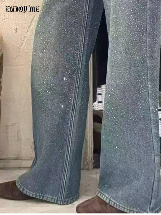 【门店同款】ENJOY冬季满天星加绒阔腿裤 169257784 商品图4