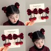 春节不打烊【可爱甜妹必备❗️精致小巧百搭】儿童植绒蝴蝶结樱桃发夹头绳女孩扎发丸子头大肠发圈甜美发卡头饰。jc 商品缩略图0