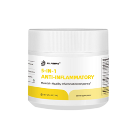 【新品】【香港直邮】ELRARE伊莱瑞 5-IN-1 ANTI-INFLAMMATORY 槲皮素C粉 170g/罐 27.7月