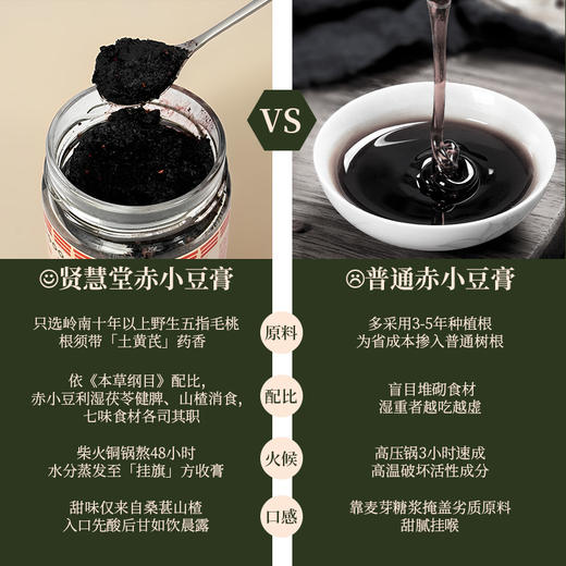 贤慧堂五指毛桃赤小豆膏 220g*2盒 商品图4