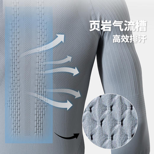 速力达蓄能压缩速干T恤透气排汗跑步越野徒步健身半拉链运动长袖男女 商品图1