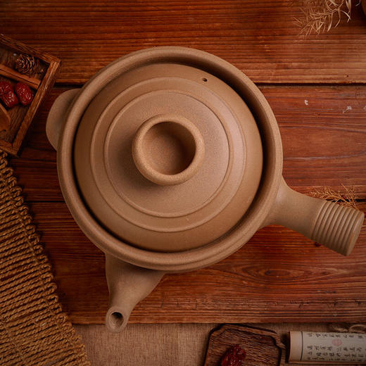 【原陶纳福嘟嘟养生锅】耐高温陶瓷砂锅熬中药罐子老式无釉中医煎药专用养生壶明火燃气灶 商品图4